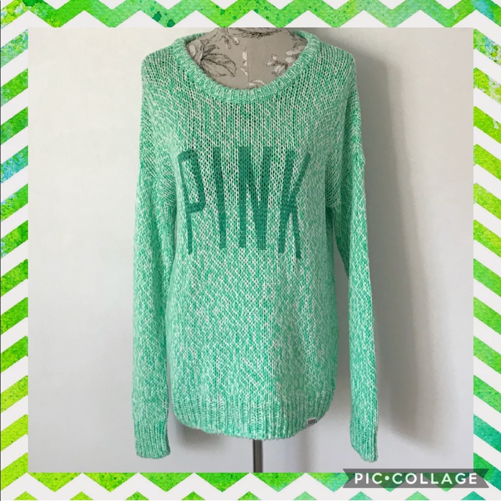 ~VS PINK Oversized Comfy Cable Knit Sweater Tunic~